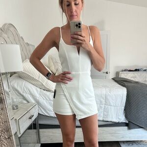 Brand New White Small Lulus Romper